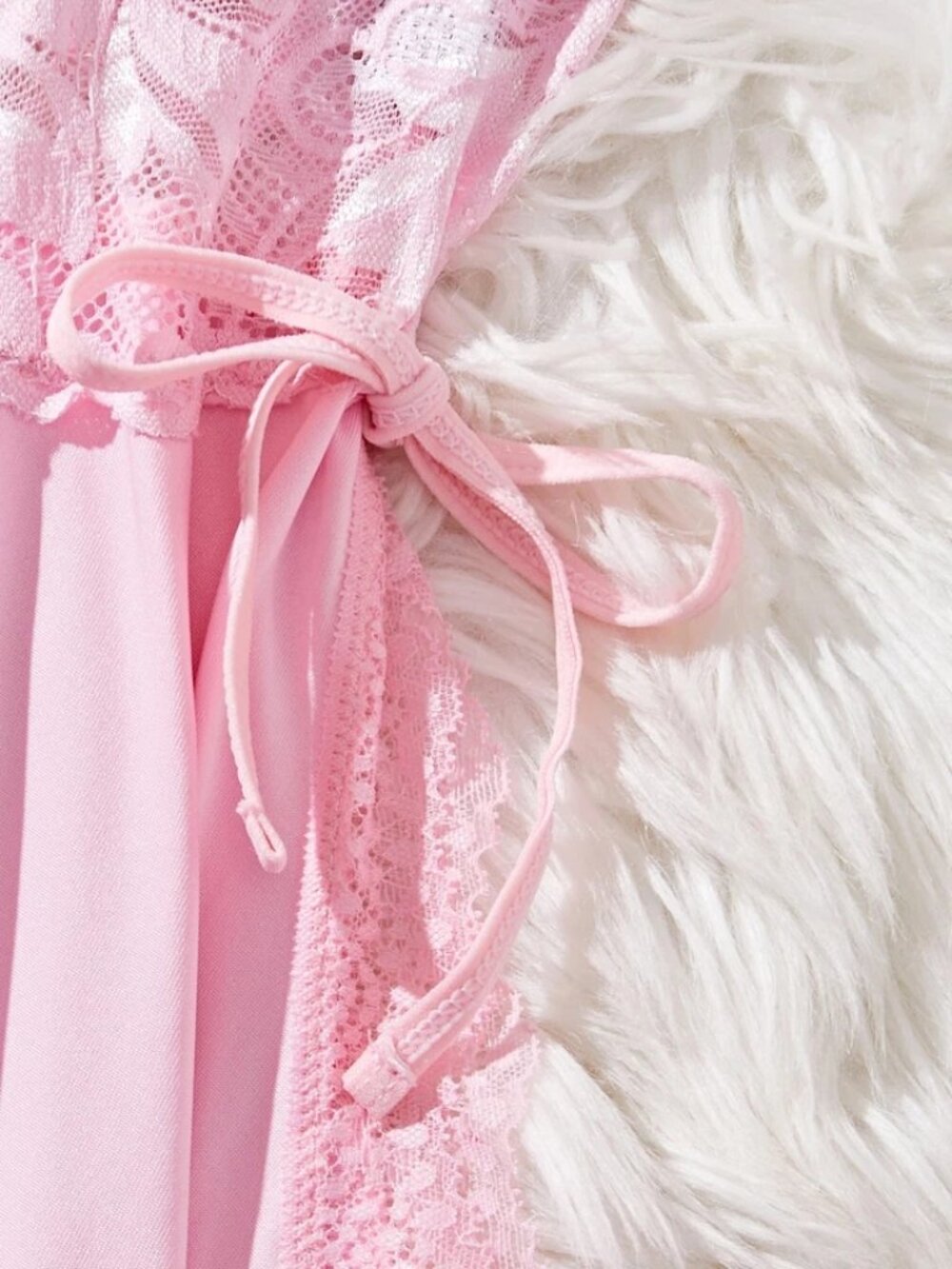 Sexy Lingerie Sexy Side Slit Chemise Lace Dress Babydoll Underwear Sleepwear - Picture 6 of 13